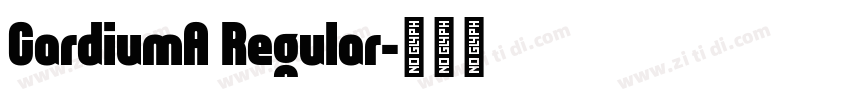 CardiumA Regular字体转换